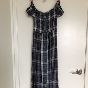 Urban Outfitters Smock Plaid Dress